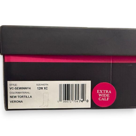Vince Camuto Sewinny Extra Wide-Calf Slouch Knee-High Dress Boots, NEW! 12 Wide - Picture 7 of 12